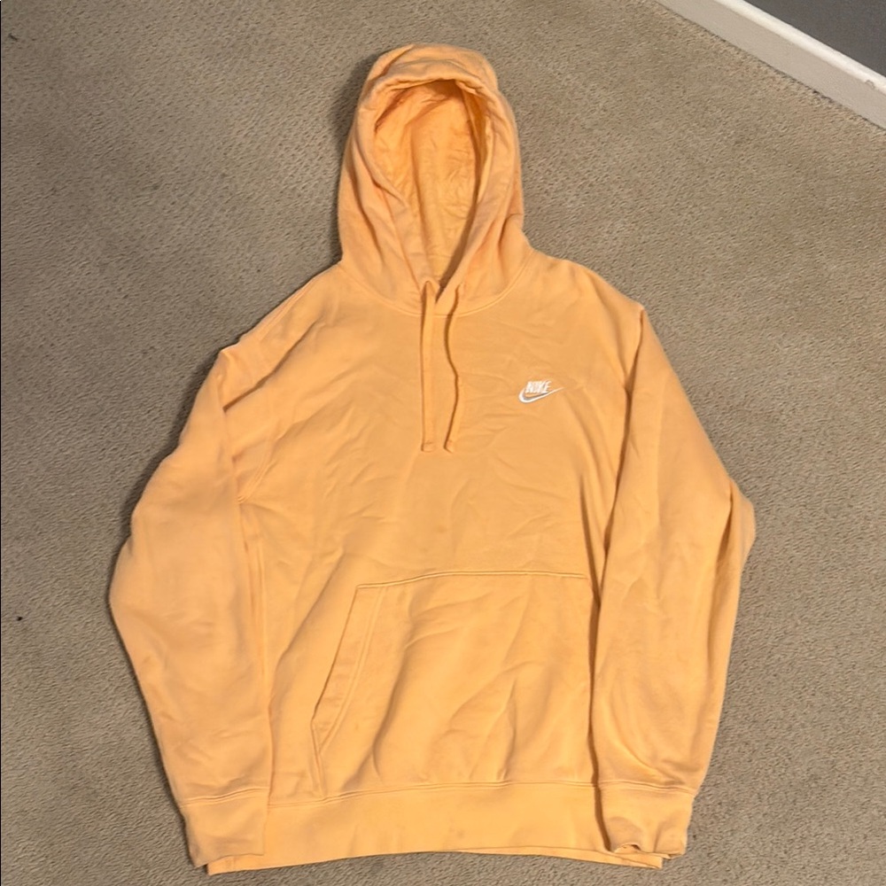 Nike Orange Sweatshirt Hoodie Casual Comfort